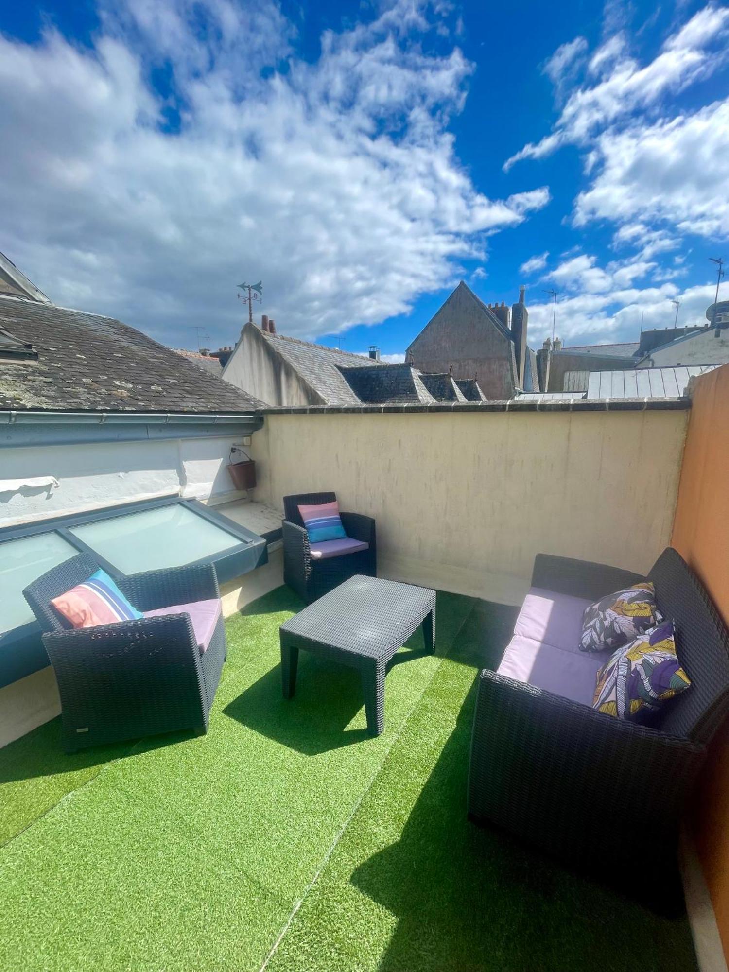 Charmant Appartement Avec Terrasse Entre Centre-Ville Et Plages De Concarneau Buitenkant foto